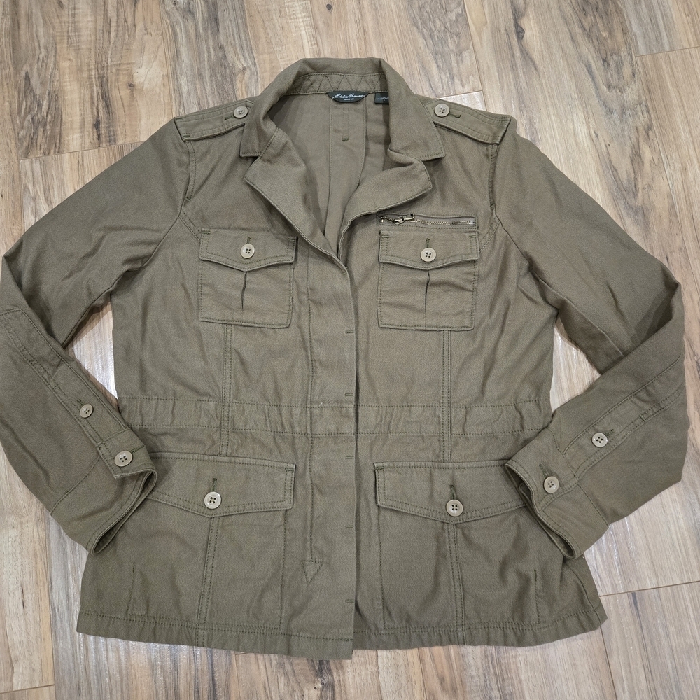 Eddie Bauer Olive Utility Jacket